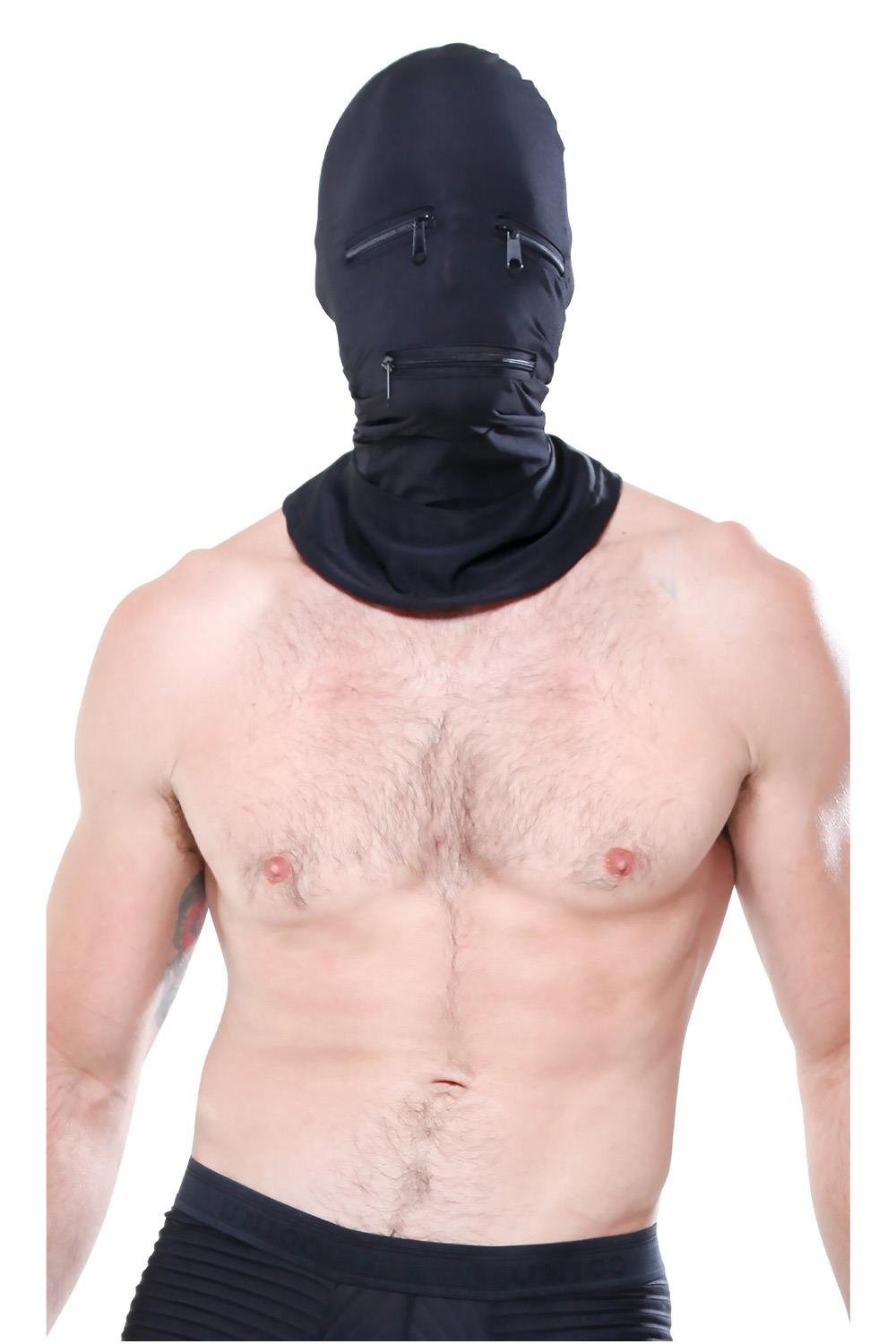 Маска-шолом на всю голову Pipedream Fetish Fantasy Zipper Face з блискавками One Size