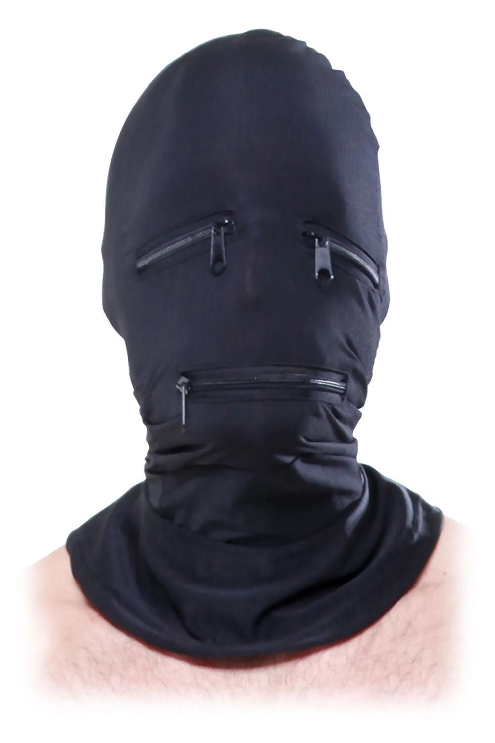 Маска-шолом на всю голову Pipedream Fetish Fantasy Zipper Face з блискавками One Size