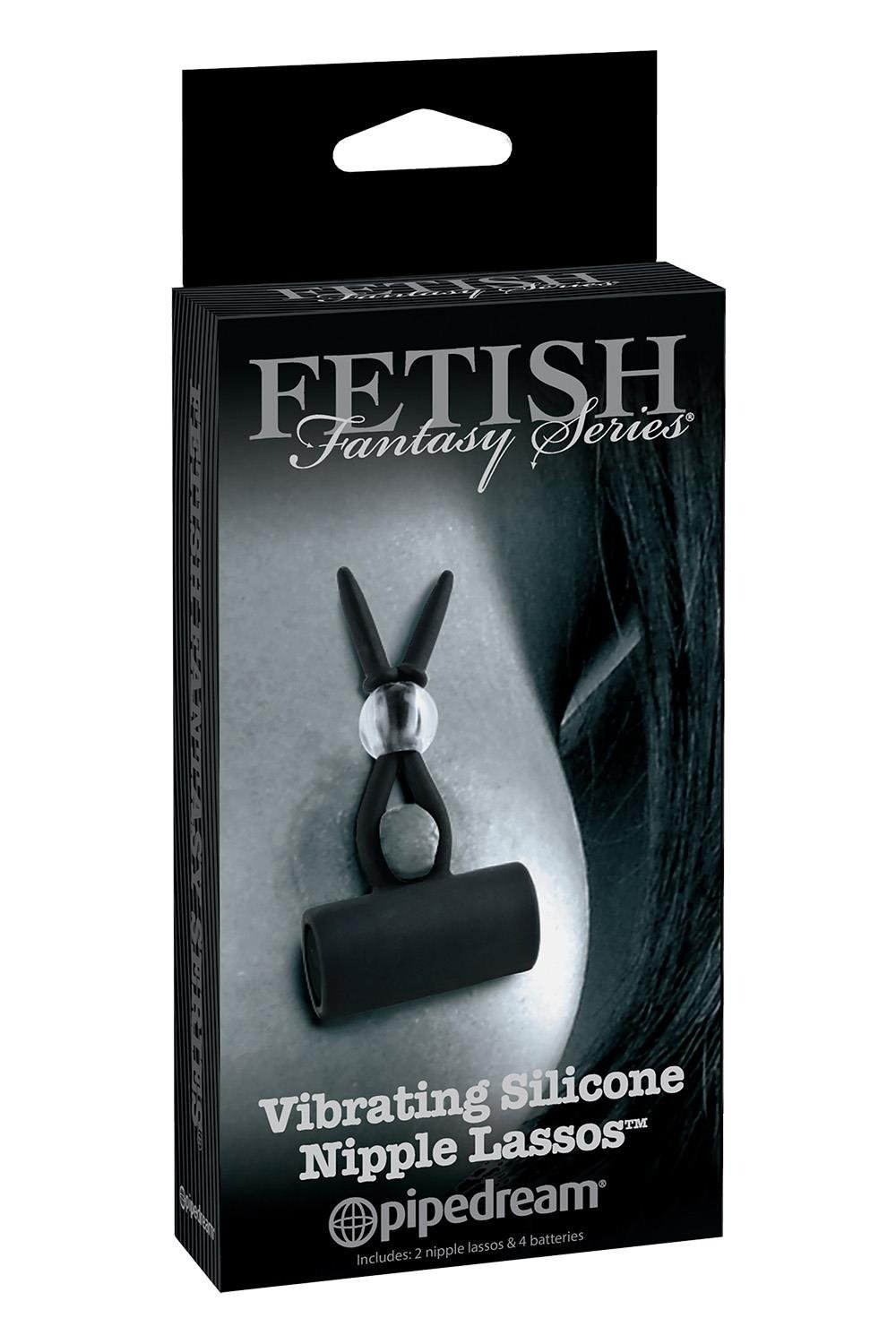 Вибро зажимы для сосков с бесшумным двигателем Pipedream Fetish Fantasy LIMITED EDITION черные