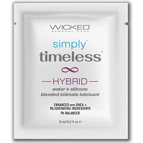 Пробник гібридного лубриканта Wicked Simply Timeless Hybrid без гліцерину, 6 мл