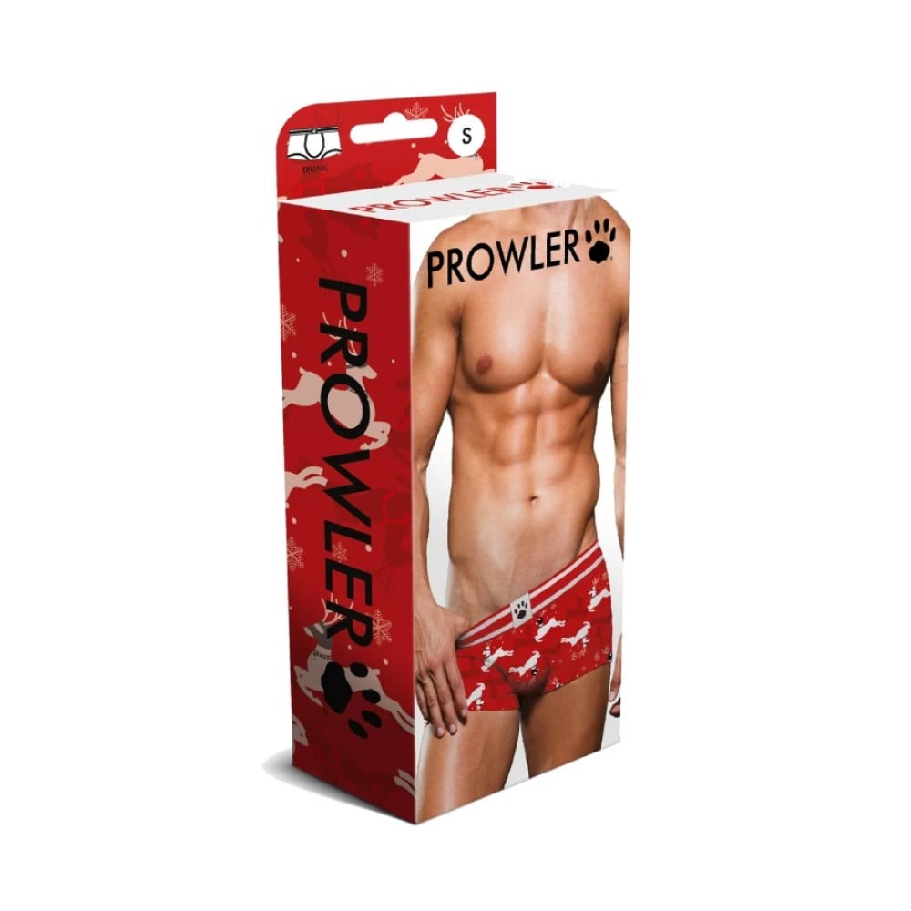 Чоловічі труси-боксери з оленями Prowler Reindeer, червоні, S