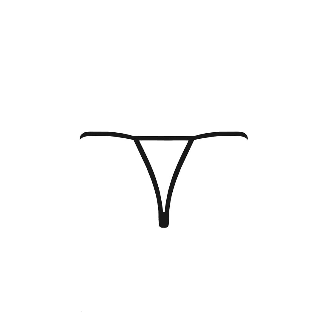 Трусики кружевные с доступом Passion Exclusive VIOLANTE THONG XXL/XXXL, black