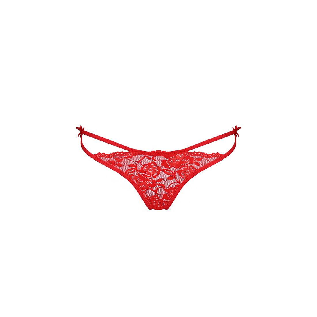 Трусики с завязочками по бокам Passion Exclusive WARDA THONG S/M, red