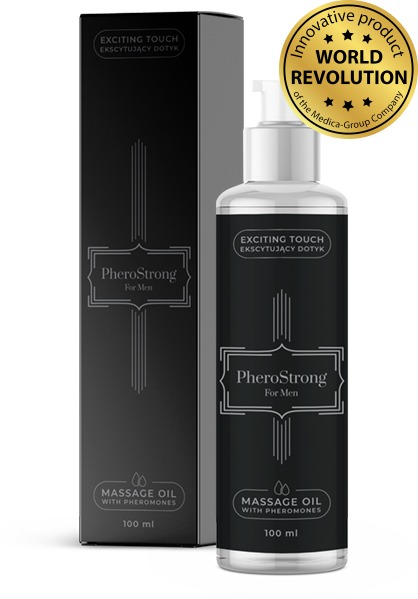 Масажна олія для чоловіків з ароматом та феромонами PheroStrong 100 мл