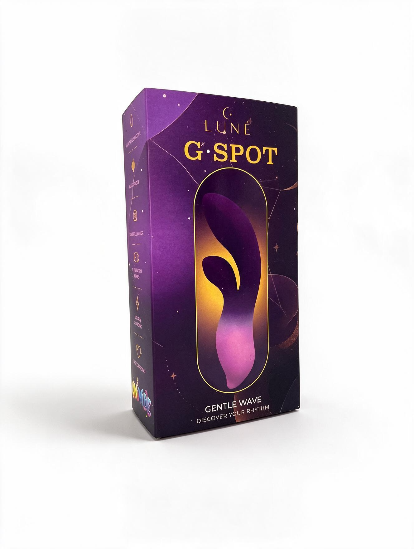 Вібратор UNIVIBE LUNE G-SPOT гнучкий з градієнтним дизайном