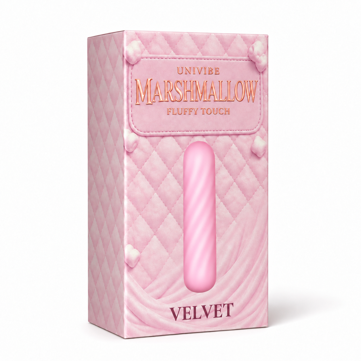 Суперм'яка віброкуля UNIVIBE Velvet із 10 режимами вібрації, рожева, 10,5 × 2,5 см