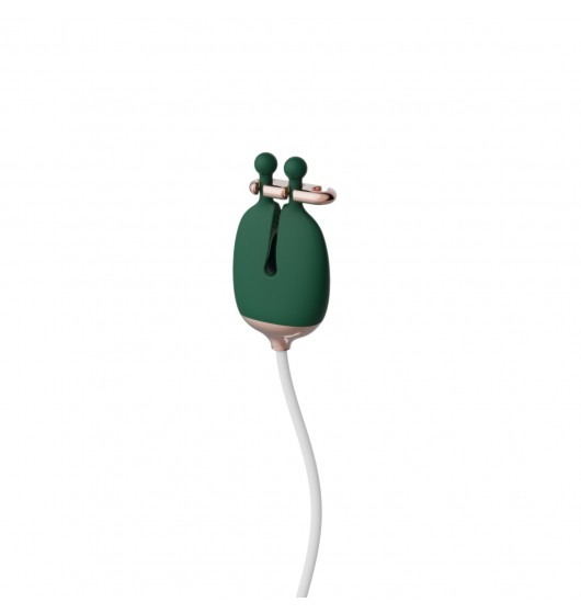 Затискачі для сосків з вібрацією Qingnan No.2 Vibrating Nipple Clamps Green