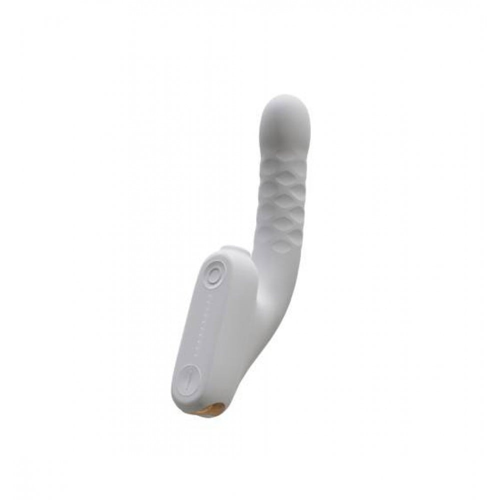 Безконтактний вібратор-стимулятор з фрикціями Qingnan No.7 Thrusting with Suction White