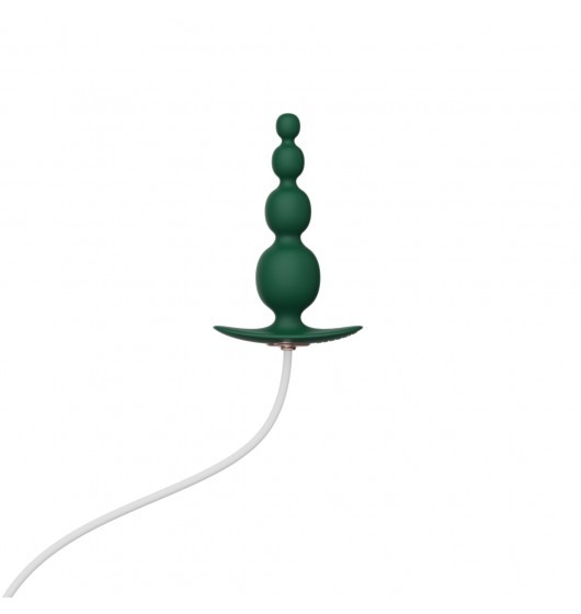Анальний плаг з вібрацією Qingnan No.8 Mini Vibrating Anal Beads Green