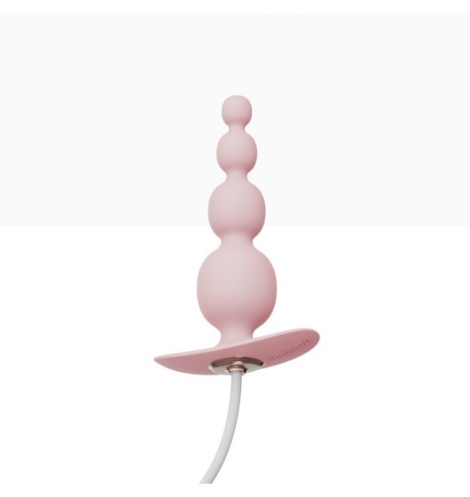 Анальний плаг із вібрацією Qingnan No.8 Mini Vibrating Anal Beads PINK