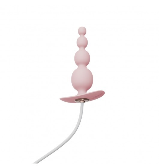Анальний плаг із вібрацією Qingnan No.8 Mini Vibrating Anal Beads PINK