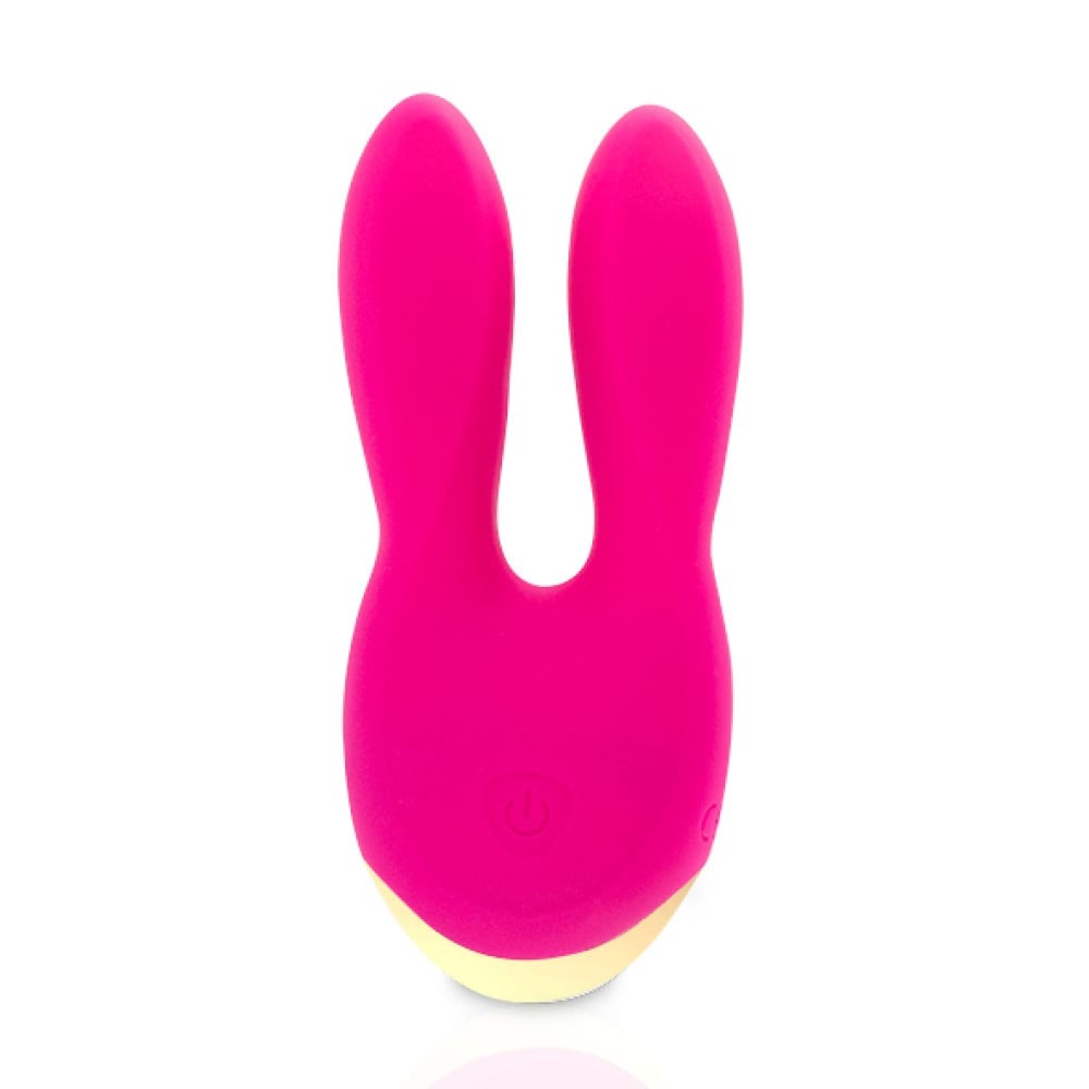 Вібратор із вушками для клітора Rianne S Bunny Bliss у сумочці, рожевий