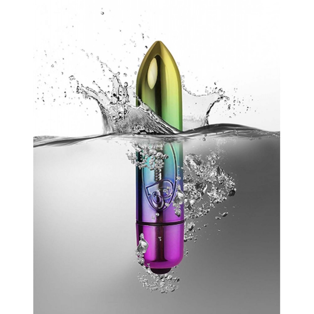 Вибропуля Rocks-Off 7 Speed Ro-80Mm Rainbow Bullet Vibrator 8х1.6 см