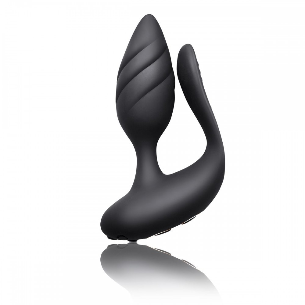 Вібратор для пар ROCKS-OFF-COCKTAIL DUAL MOTORED COUPLES TOY BLACK