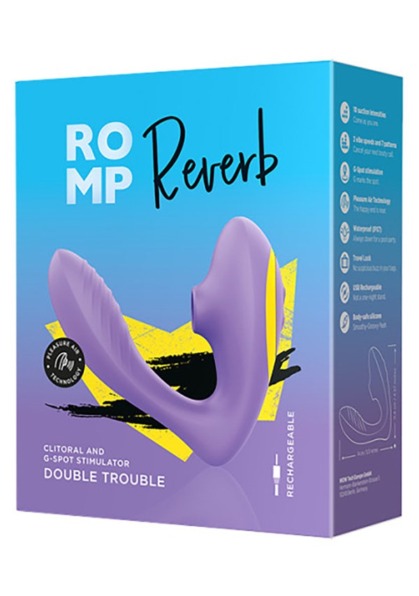 Вибратор двойной стимуляции ROMP REVERB, сиреневый