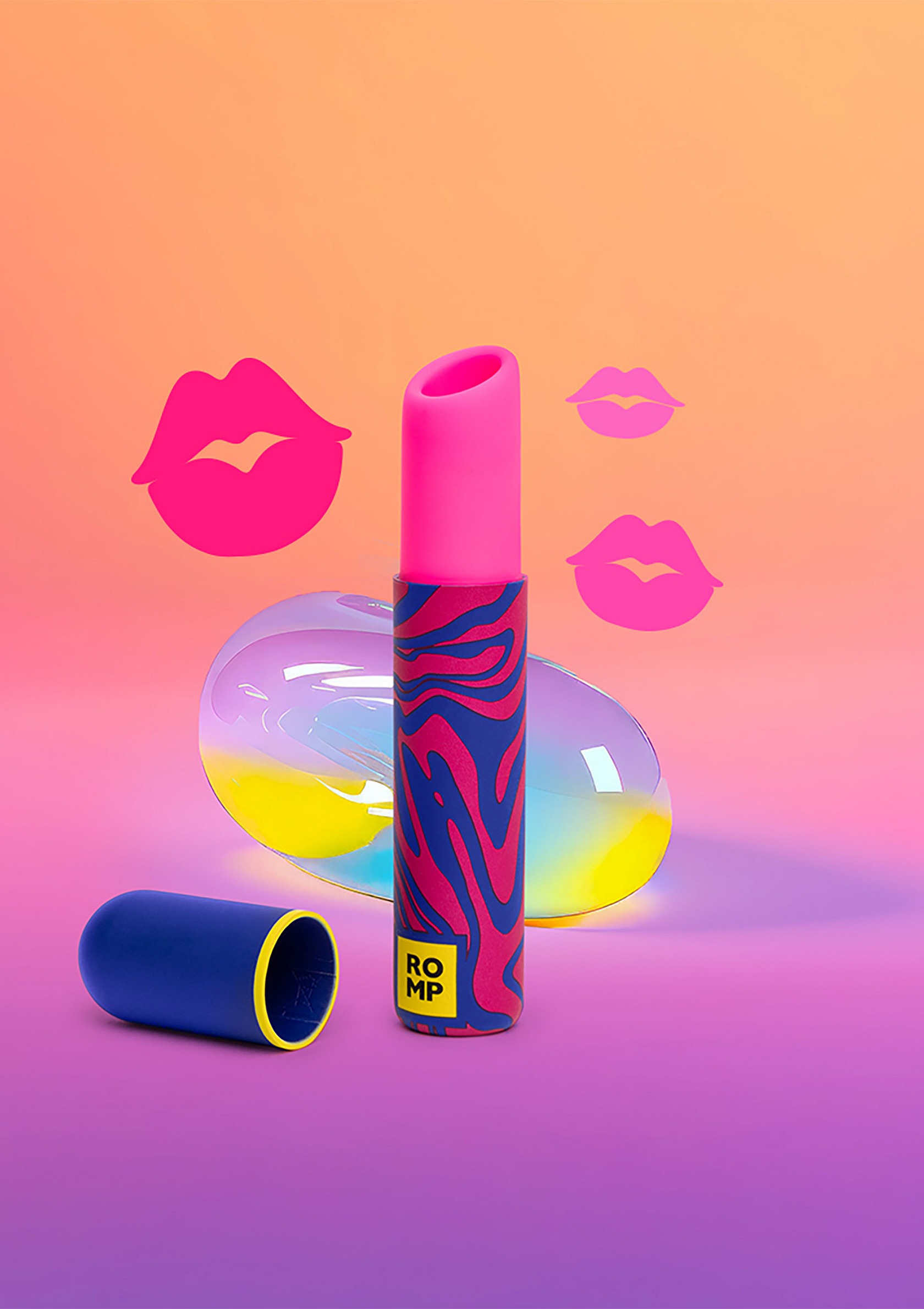 Кліторальний вібратор Romp Lipstick у вигляді губної памади, рожевий