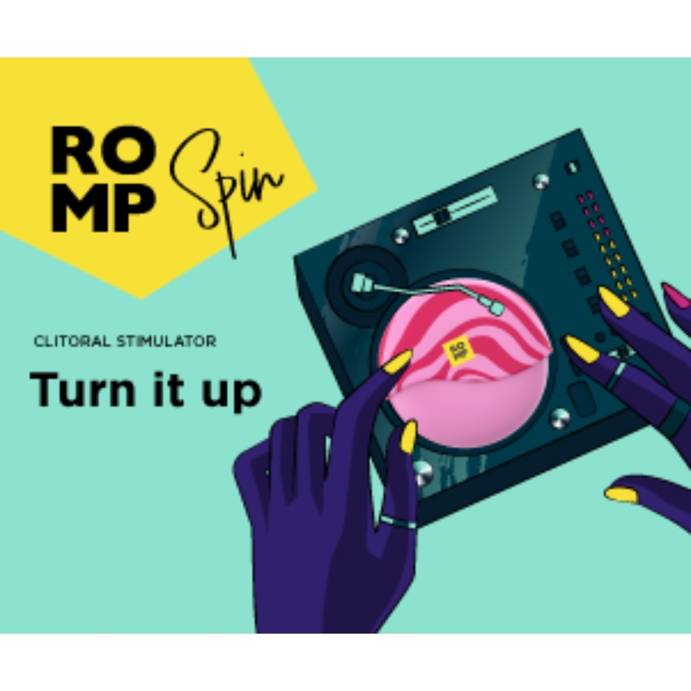 Вакуумний стимулятор клітора ROMP Spin в тревел-форматі, рожевий