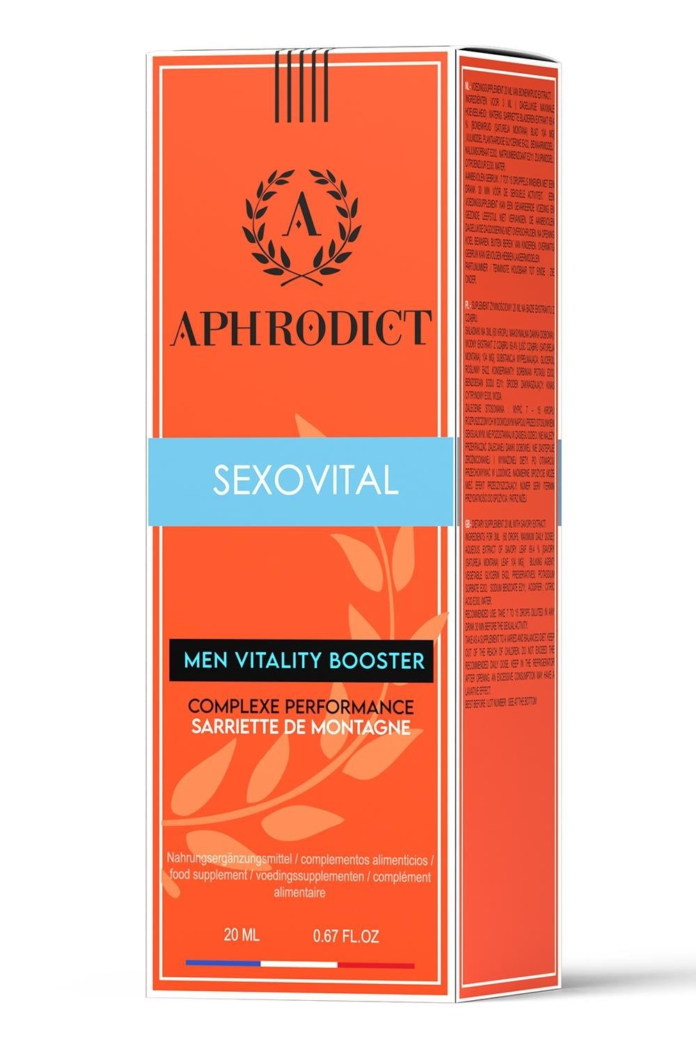 Підсилювач відчуттів та прискорювач оргазмів Ruf Aphrodict Sexo Vital універсальний, 20 мл