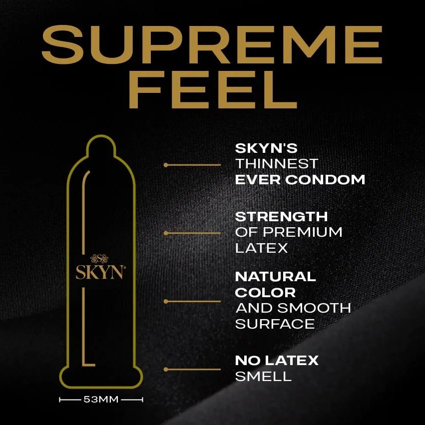 Презервативы Skyn Supreme Feel, безлатексные (полиизопрен), 10 шт
