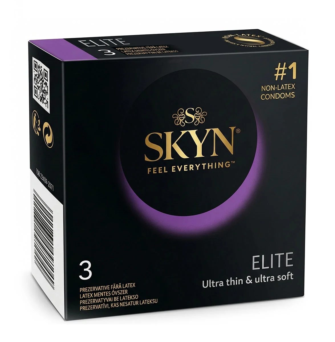 Презерватив SKYN Elite, ультратонкий, безлатексный (полиизопрен), 3 шт.