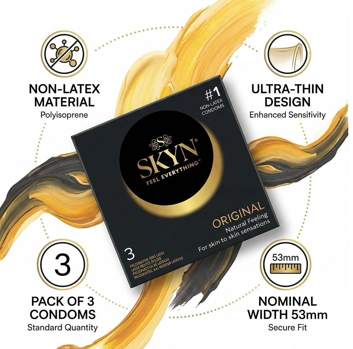 Презервативы SKYN Original безлатексные (полиизопрен), 3 шт