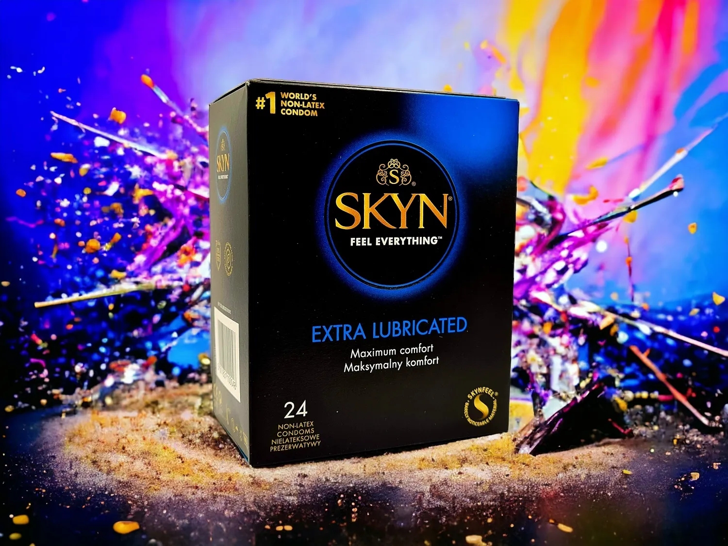 Презервативи Skyn ​​Extra Lube, з додатковим мастилом, 24 шт.