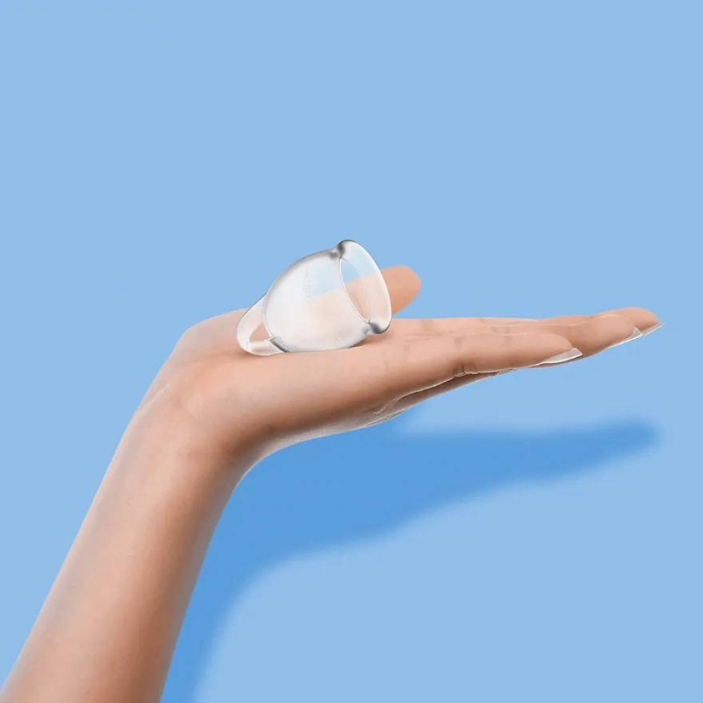 Набір менструальних чаш Satisfyer Feel Confident Menstrual Cup 15 мл та 20 мл, прозорі
