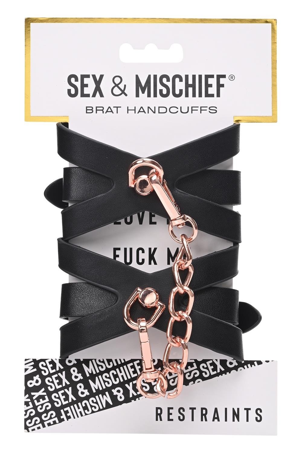 Наручники Sex and Mischief чорні, 28 см