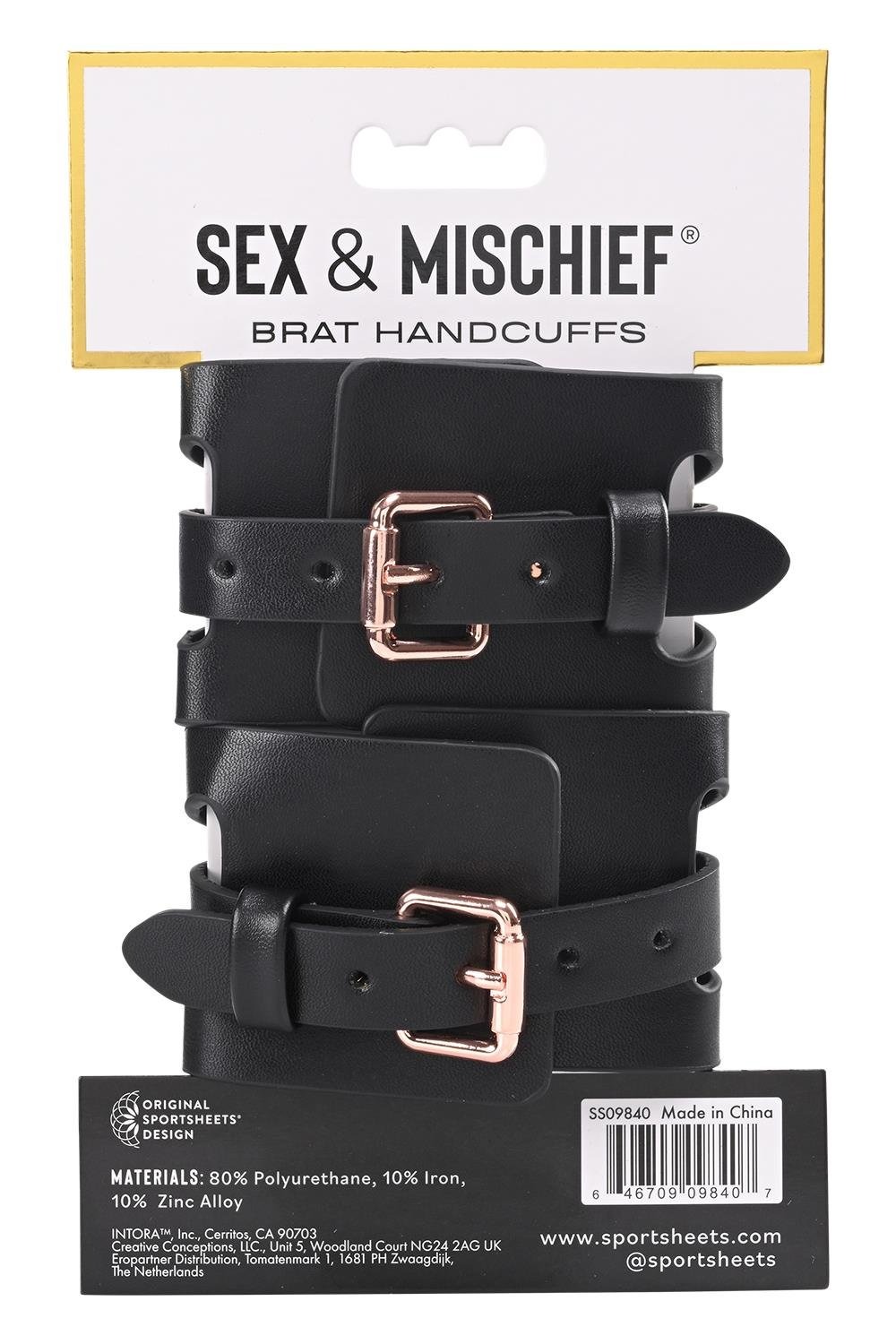 Наручники Sex and Mischief чорні, 28 см