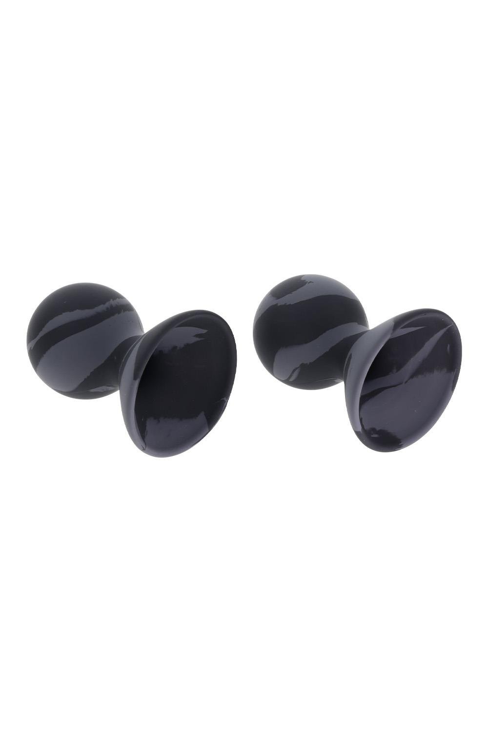 Вакуумні помпи для сосків Sportsheets Velvet Noir силіконові, чорні, 2 шт