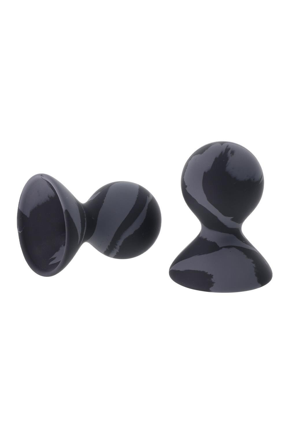 Вакуумні помпи для сосків Sportsheets Velvet Noir силіконові, чорні, 2 шт