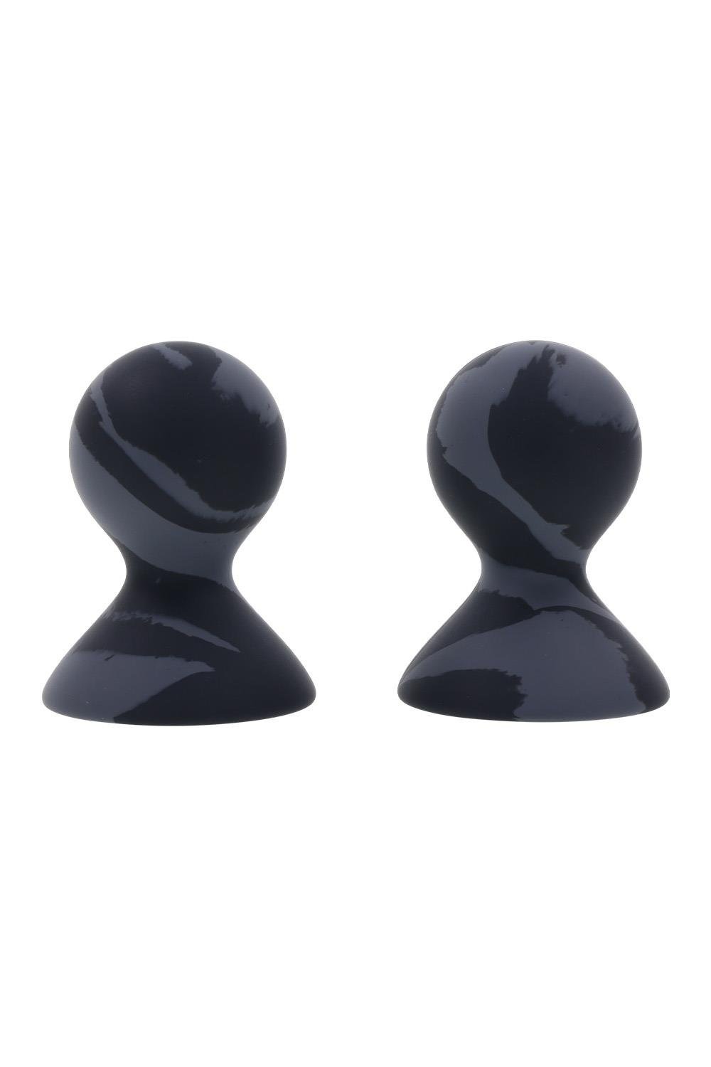 Вакуумні помпи для сосків Sportsheets Velvet Noir силіконові, чорні, 2 шт