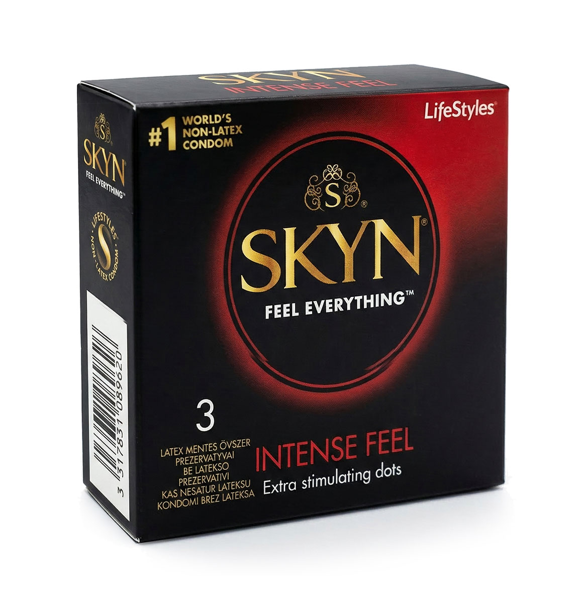 Презерватив SKYN Intense Feel безлатексний (полізопрен), 3 шт.