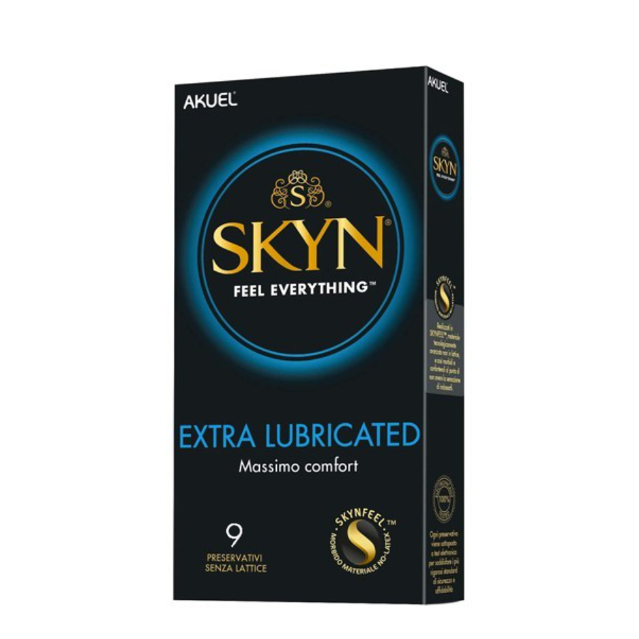 Презервативы безлатексные (полиизопрен) Skyn ​​Extra Lubricated, с дополнительной смазкой, 9 шт.