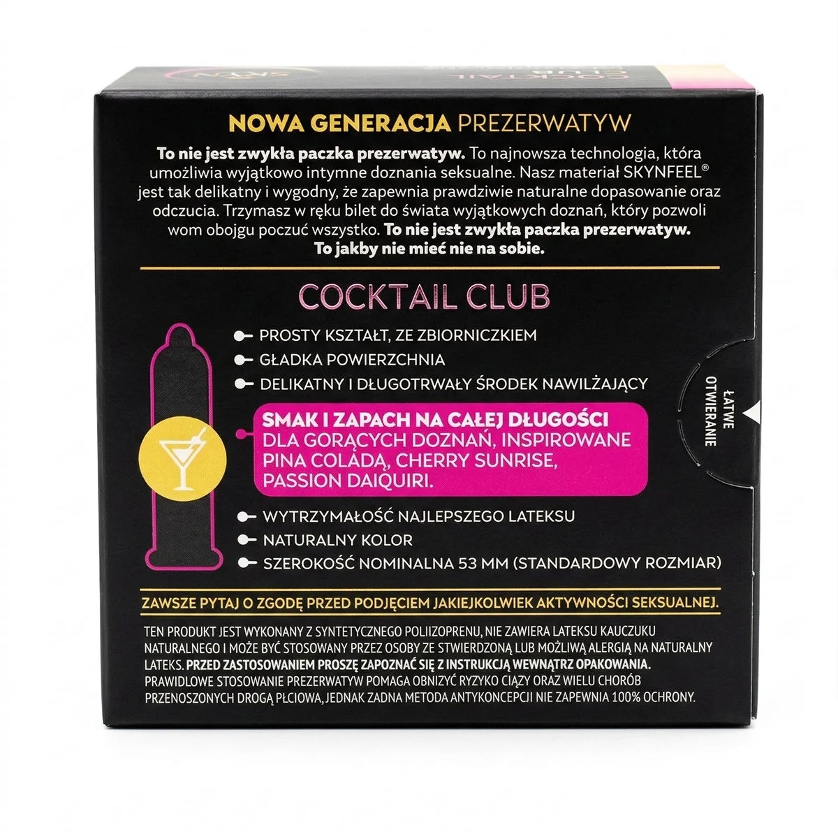 Презервативы SKYN Cocktail безлатексные (полиизопрен), 3 шт