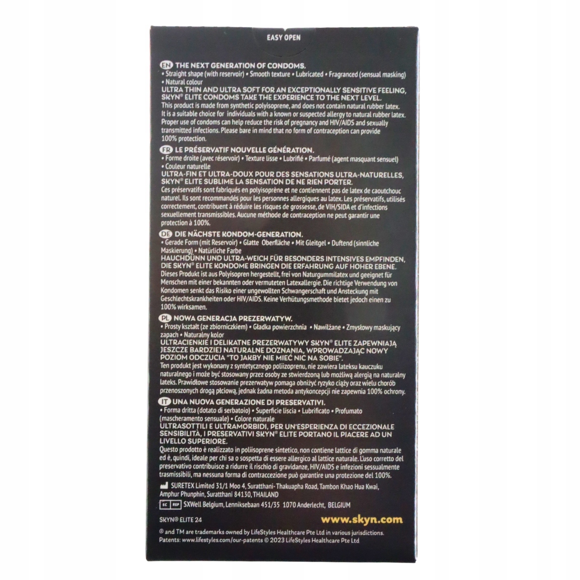 Презервативи SKYN Elite безлатексні (поліізопрен), 24 шт.