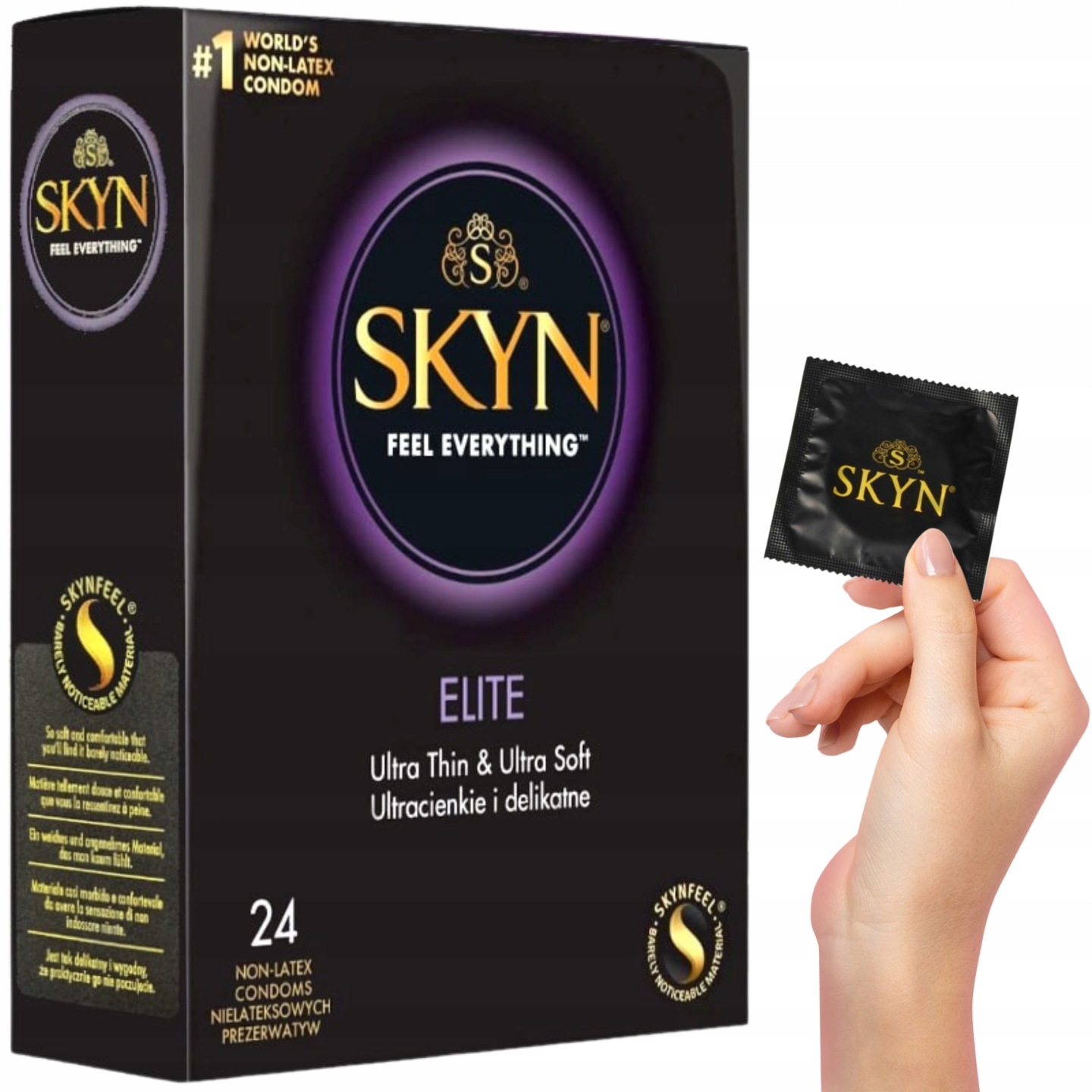 Презервативи SKYN Elite безлатексні (поліізопрен), 24 шт.