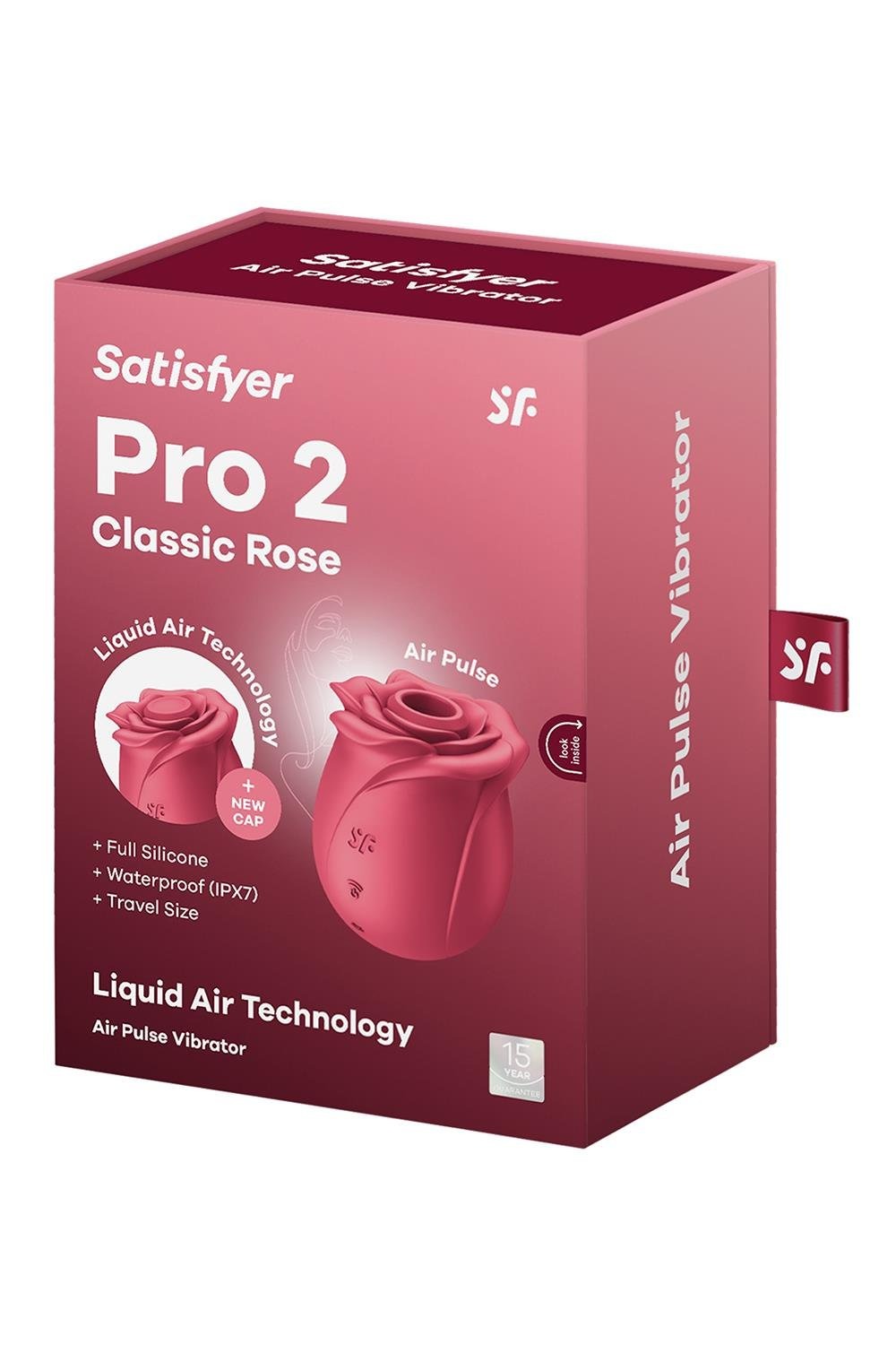 Вакуумный стимулятор роза Satisfyer Pro 2 красный, 7 см