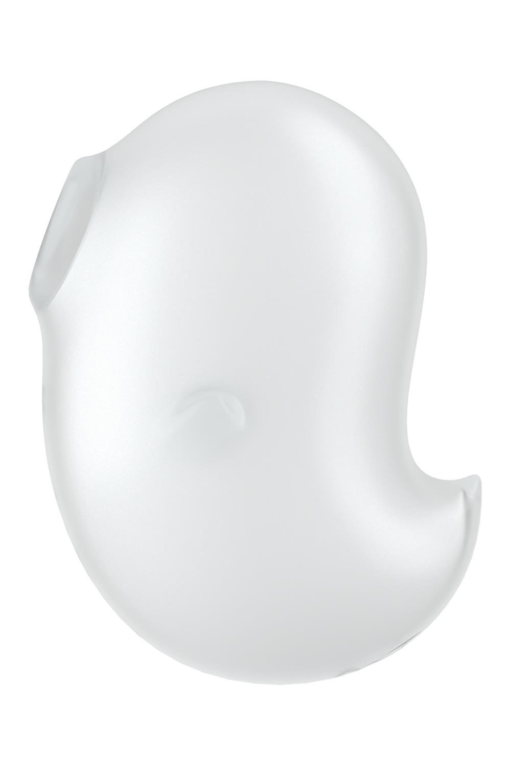 Вакуумний вібратор стимулятор Satisfyer Cutie Ghost білий, 9.1 см