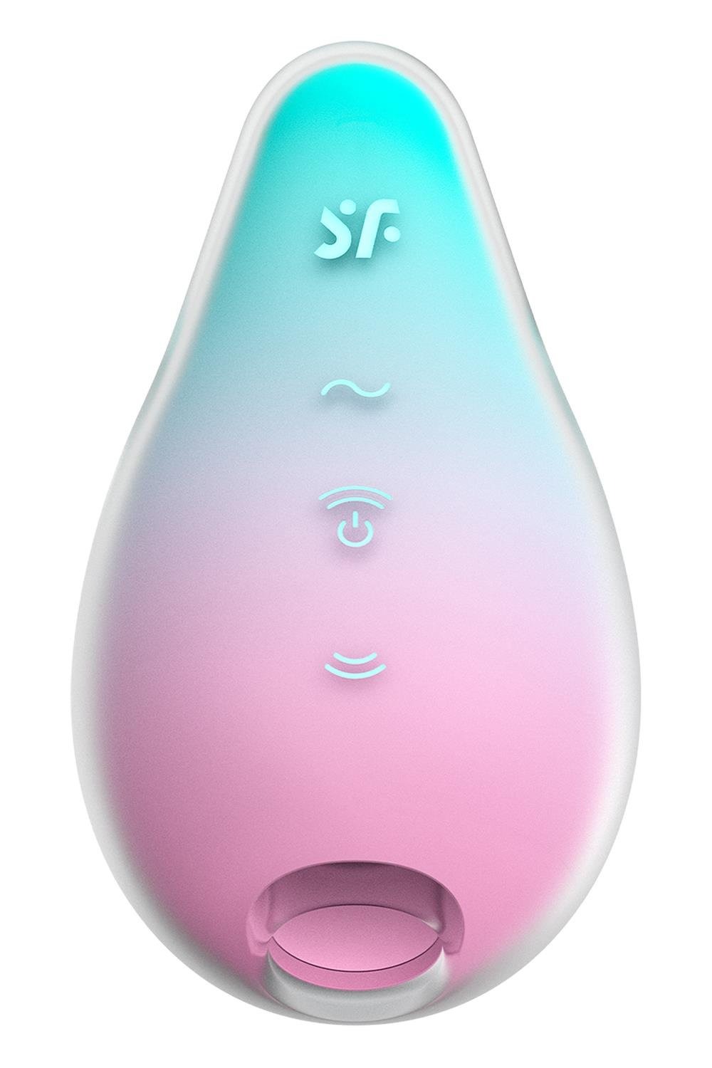 Вакуумний стимулятор із вібрацією Satisfyer Mermaid Vibes, м'ятно-рожевий