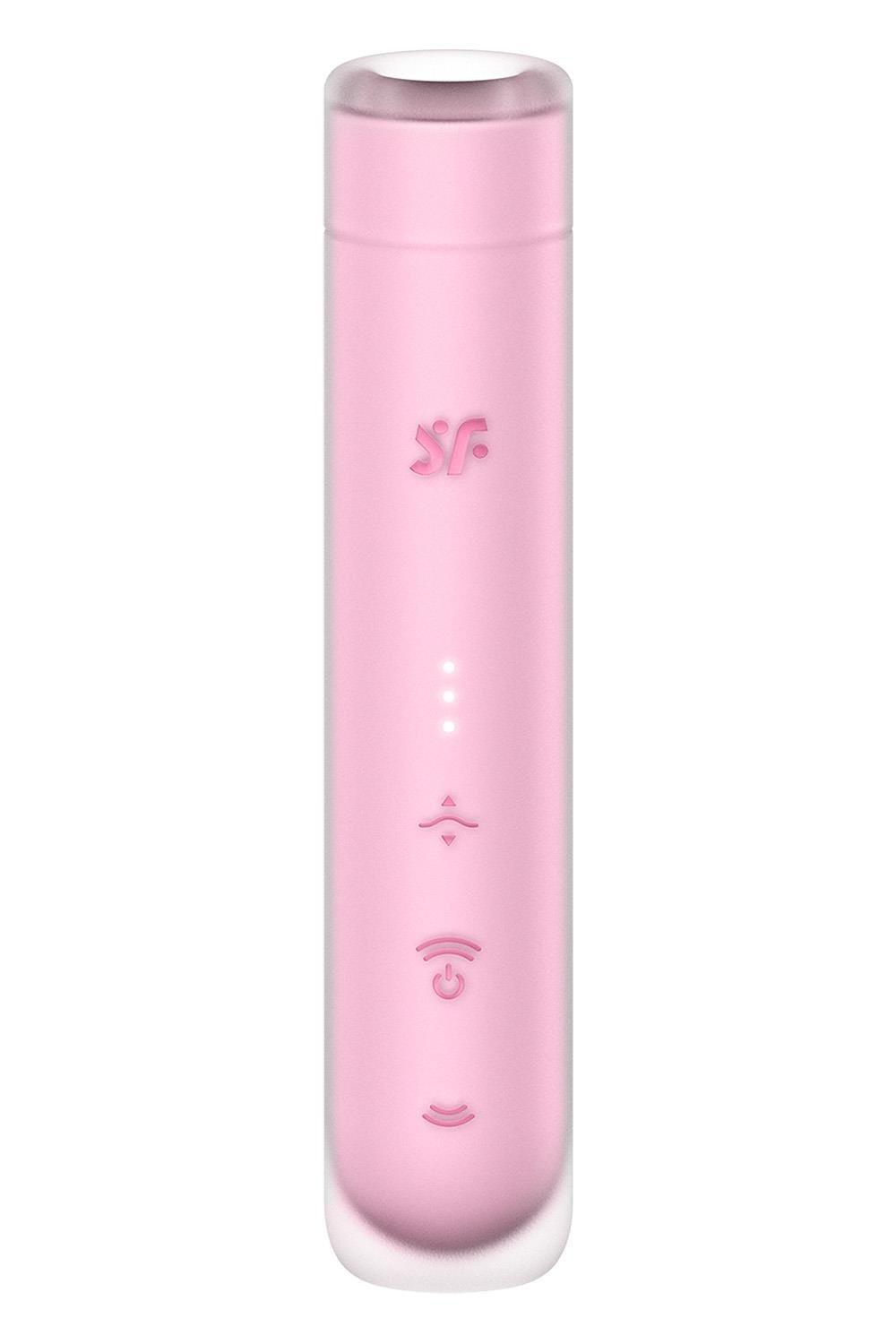 Вакуумний стимулятор Satisfyer First Kiss для клітора, рожевий, 12.5 х 2.5 см