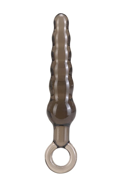 Анальна ялинка з утримувачем Seven Creations Anal Stick прозоро-сіра