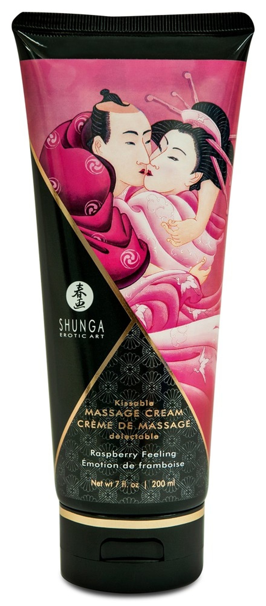 Масcажний крем Shunga Raspberry Feeling «Малиновое чувство», 200 мл