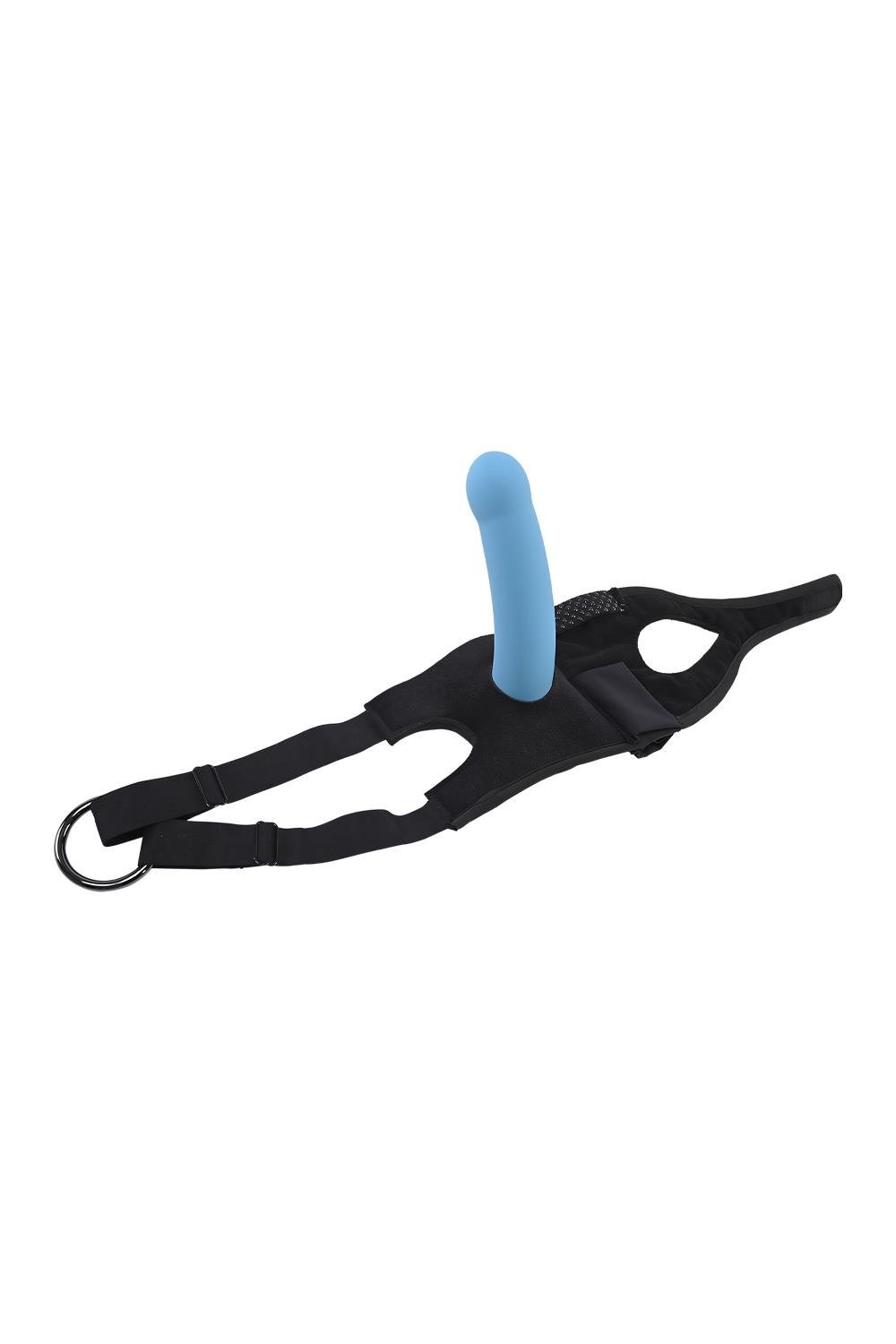 Фіксатор на ногу для іграшок Sportsheets Pivot Forced O Strap чорний