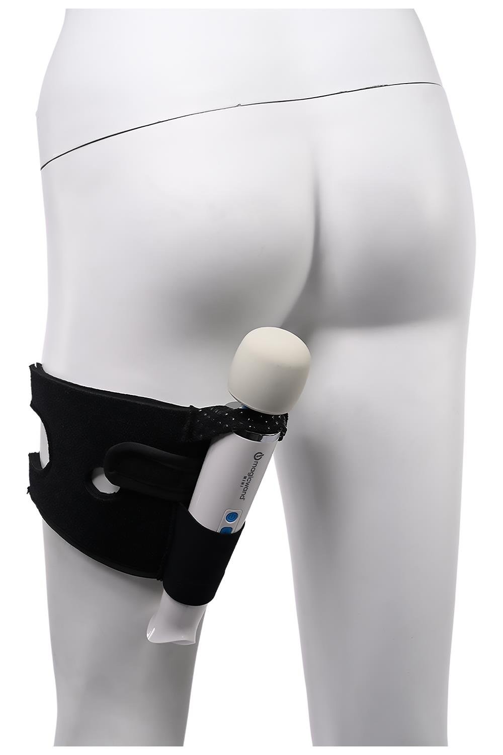 Фіксатор на ногу для іграшок Sportsheets Pivot Forced O Strap чорний