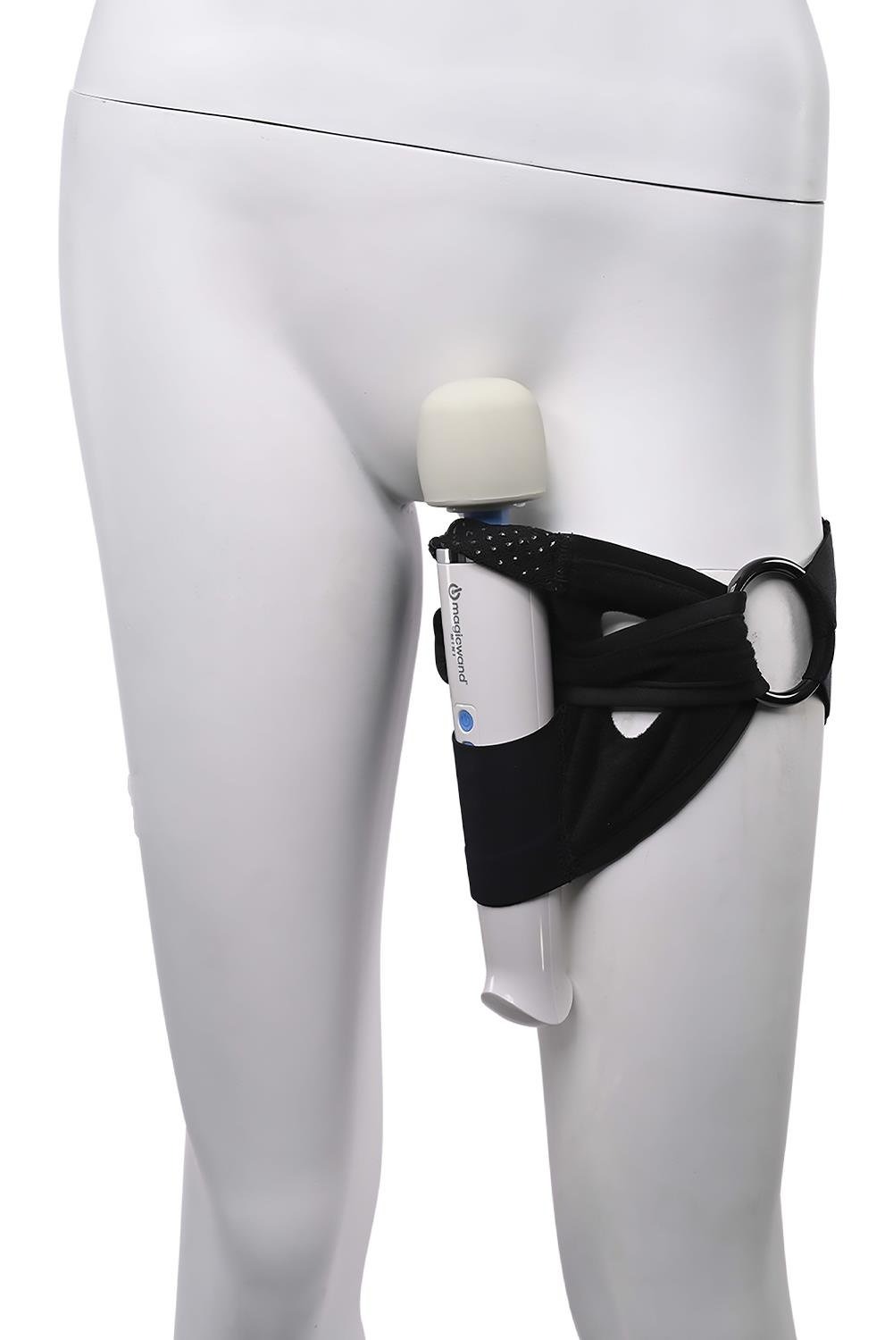 Фіксатор на ногу для іграшок Sportsheets Pivot Forced O Strap чорний
