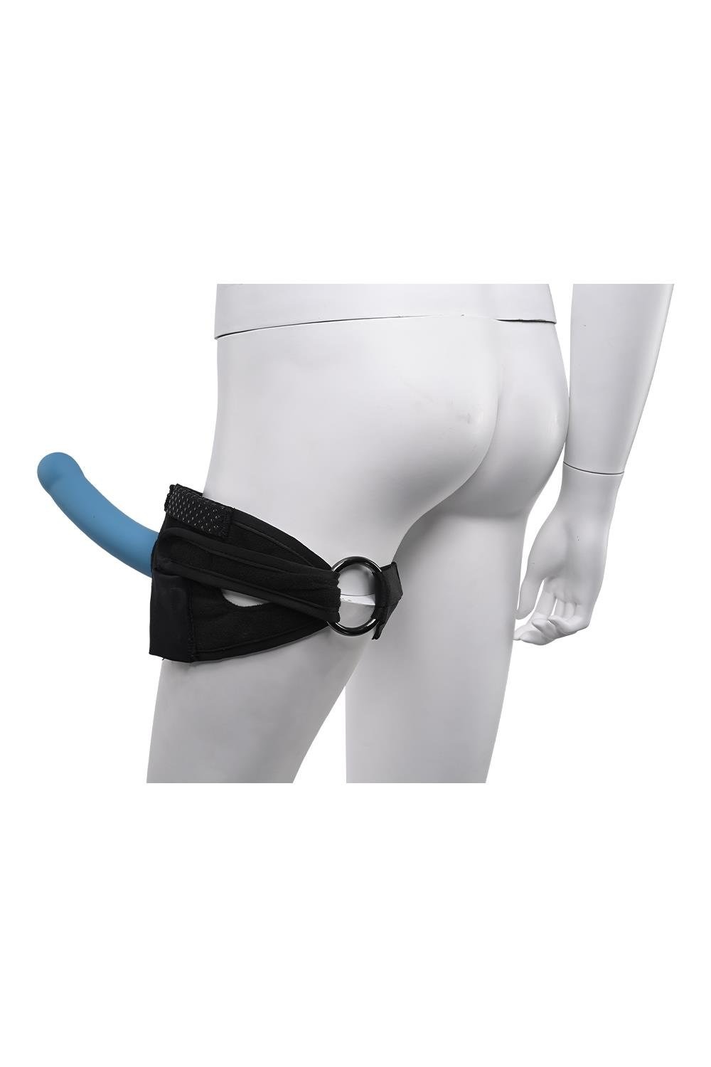 Фіксатор на ногу для іграшок Sportsheets Pivot Forced O Strap чорний