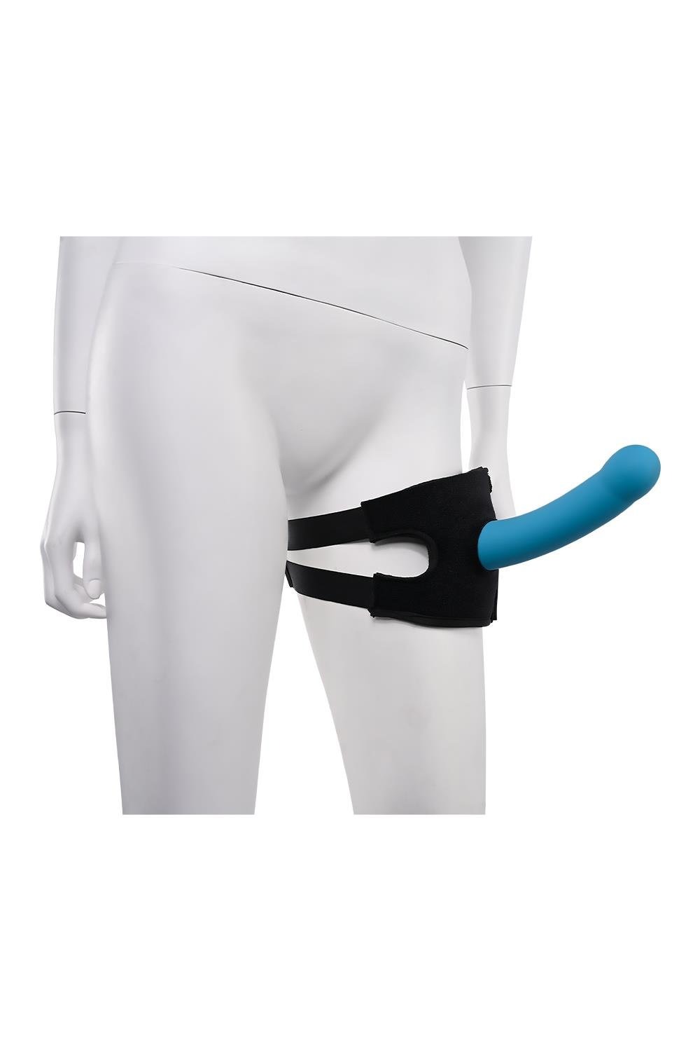 Фіксатор на ногу для іграшок Sportsheets Pivot Forced O Strap чорний