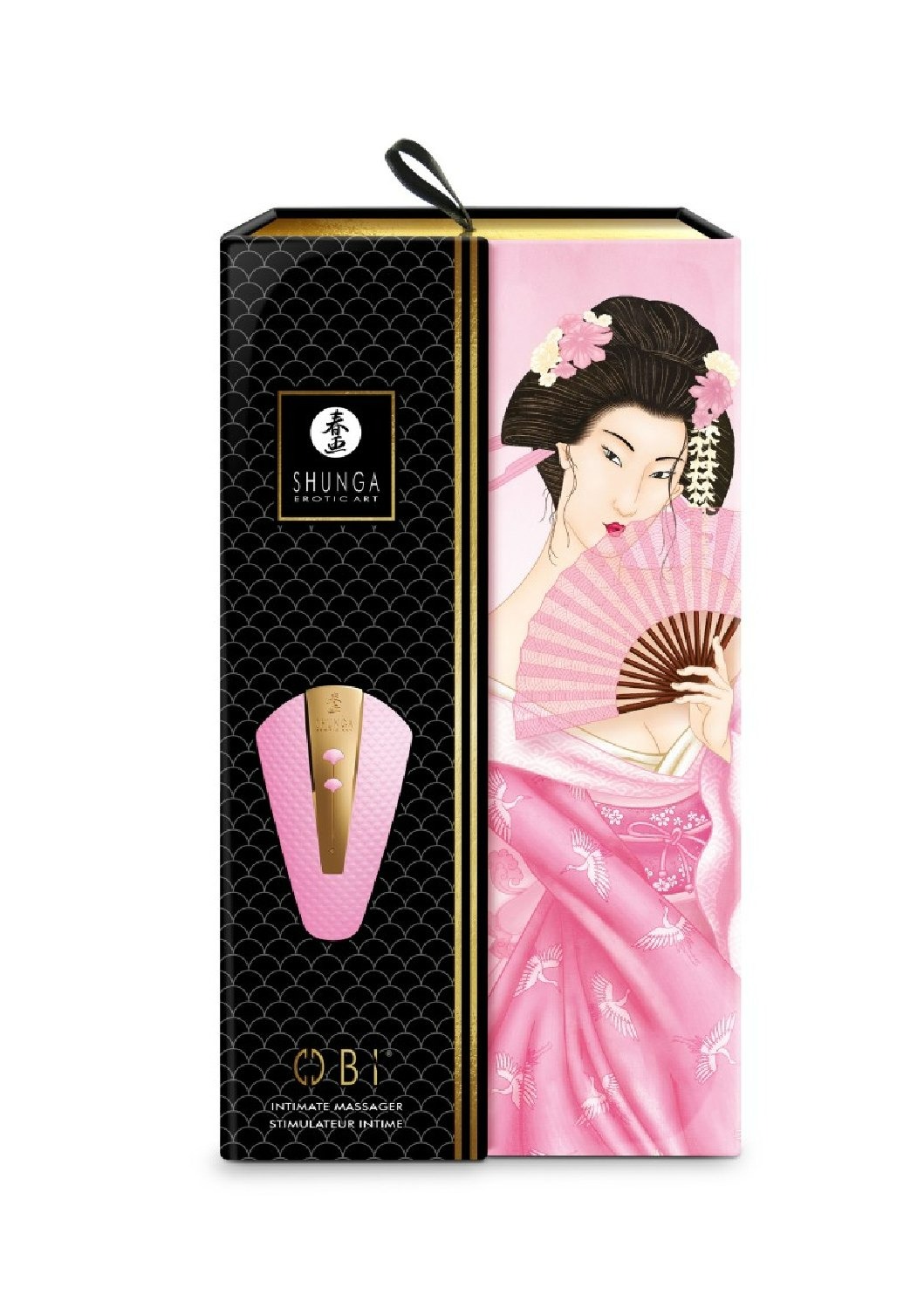 Вібратор для клітора Shunga Obi ніжно-рожевий, 11.5 см x 7 см