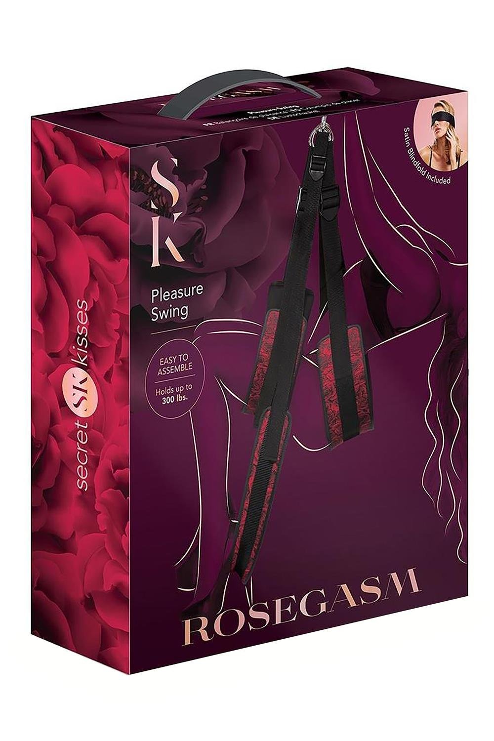 Гойдалка для сексу Secret Kisses Pleasure Swing чорна, 95 см